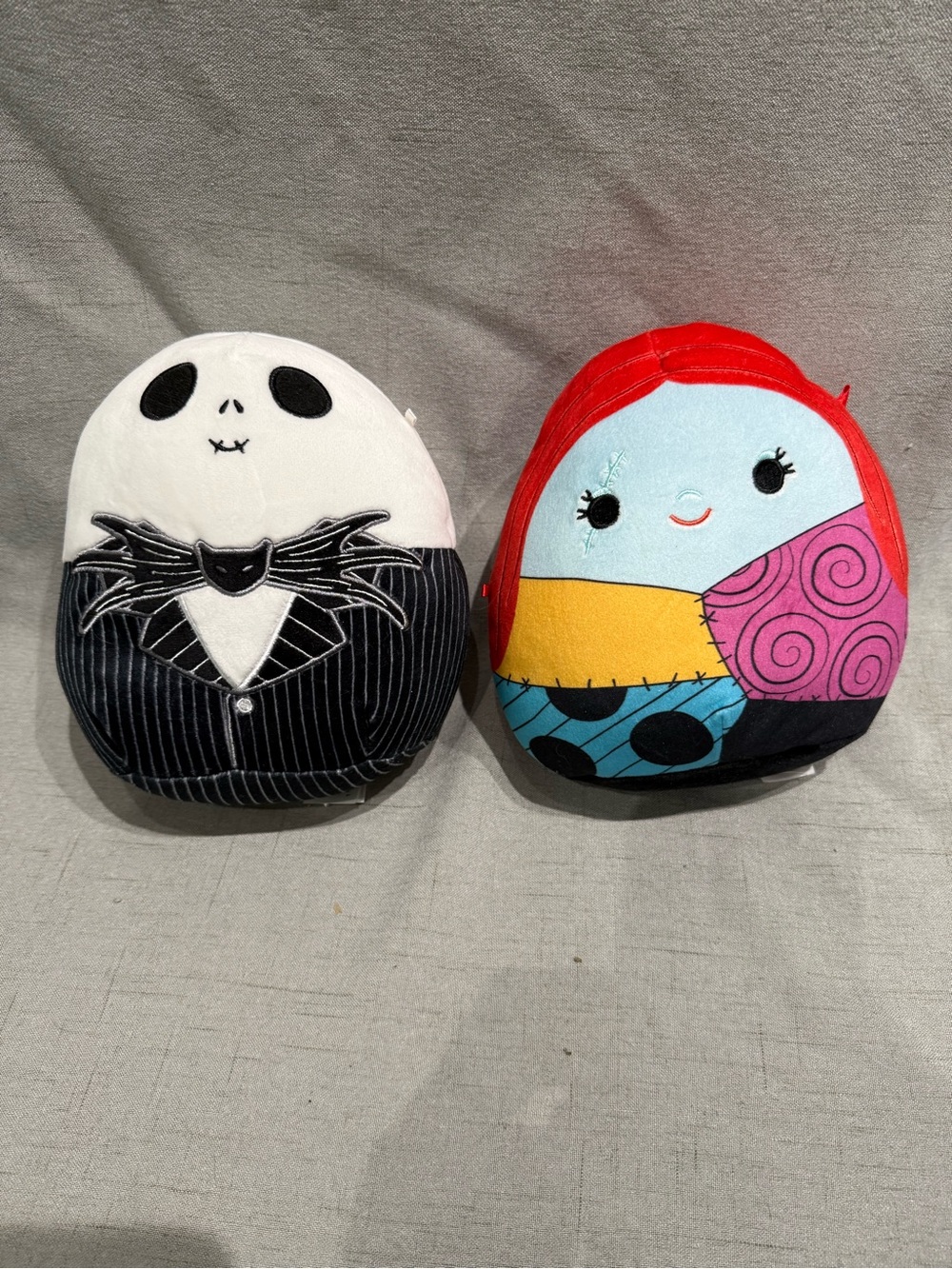 THE NIGHTMARE BEFORE CHRISTMAS Sally & Jack Skellington 7 Inch SQUISHMALLOWS